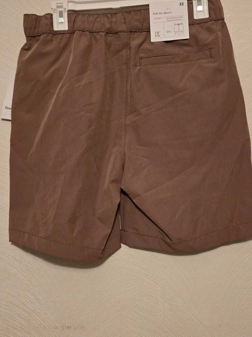 Target Men's Flat Front Drawstring Shorts - Mauve Brown